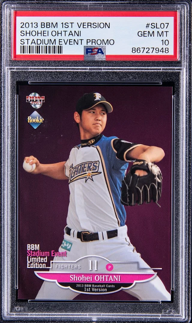 2013 BBM 1st Version Stadium Event Promo Shohei Ohtani #SL07 card image