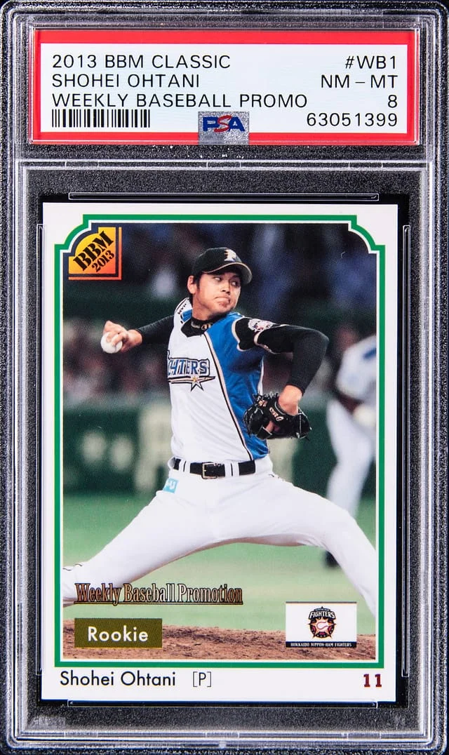 2013 BBM Classic Weekly Baseball Promo Shohei Ohtani #WB1 card image