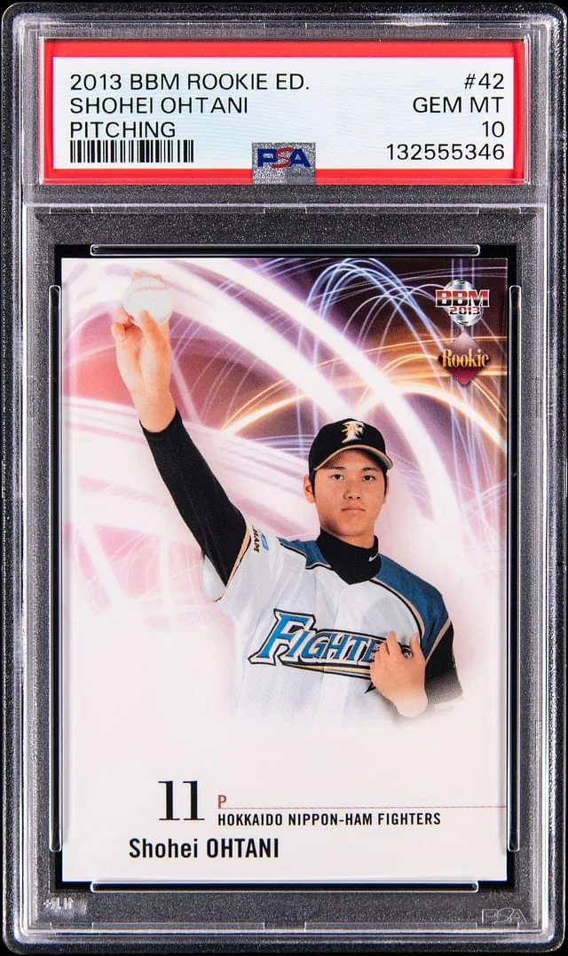 2013 BBM Edition Pitching Shohei Ohtani #42 card image