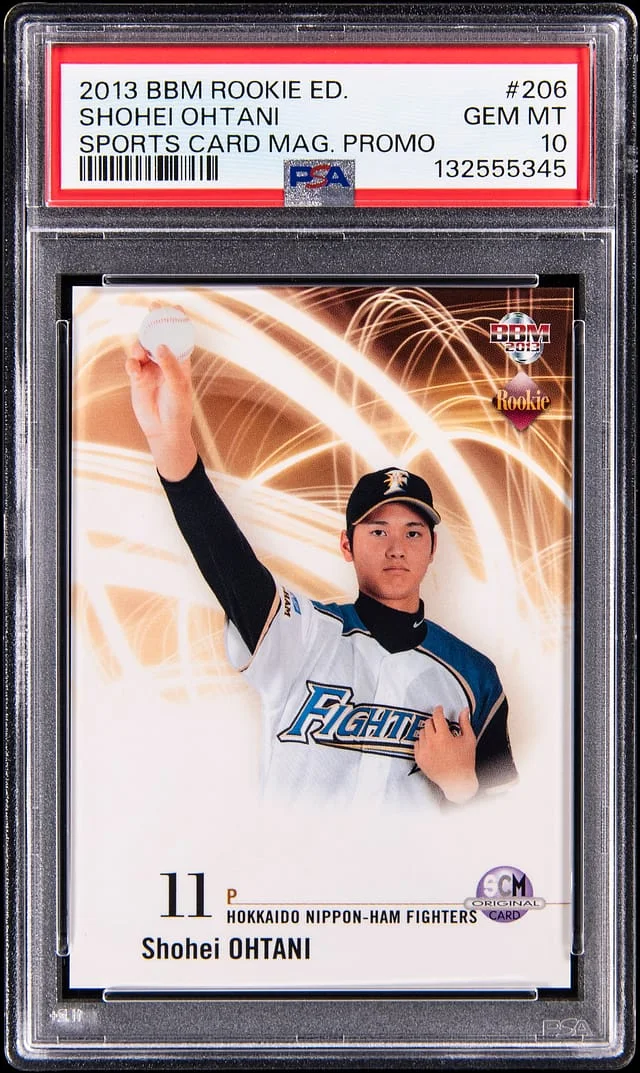 2013 BBM Edition Sports Card Magazine Promo Shohei Ohtani #206 card image