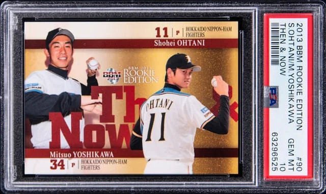 2013 BBM Edition Then & Now Shohei Ohtani/ Mitsuo Yoshikawa #90 card image