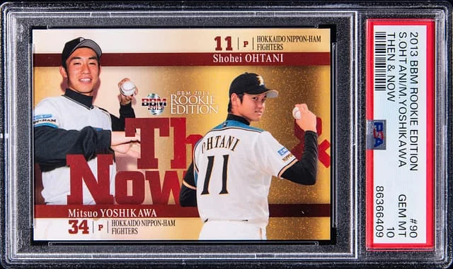 2013 BBM Edition Then & Now Shohei Ohtani/Mitsuo Yoshikawa #90 card image