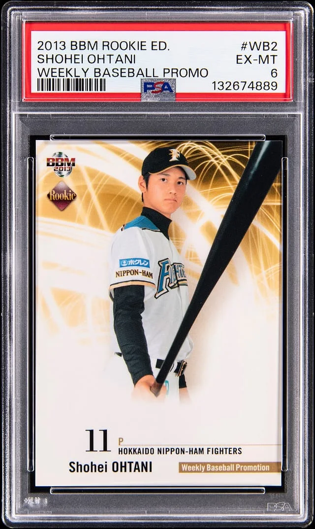 2013 BBM Edition Weekly Baseball Promo Shohei Ohtani #WB2 card image