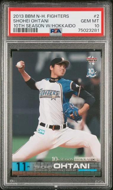 2013 BBM Fighters 10th Season With Hokkaido Shohei Ohtani #2 card image