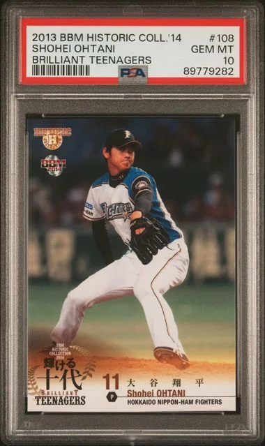 2013 BBM Historic Collection 2014 Brilliant Teenagers Shohei Ohtani #108 card image