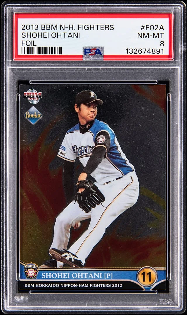 2013 BBM Hokkaido Nippon Ham Fighters Foil Shohei Ohtani #F02a card image