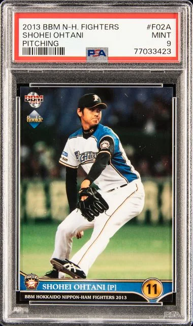 2013 BBM Hokkaido Nippon Ham Fighters Pitching Shohei Ohtani #F02A card image