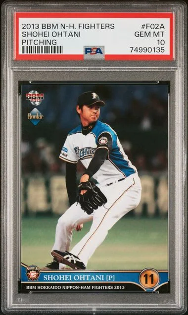 2013 BBM Hokkaido Nippon Ham Fighters Shohei Ohtani #F02A card image