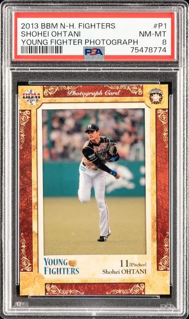 2013 BBM Hokkaido Nippon Ham Young Fighters Photograph Card Shohei Ohtani #P1 card image