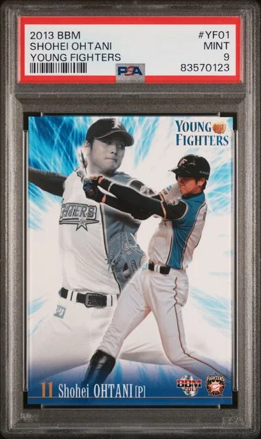 2013 BBM Hokkaido Nippon Ham Young Fighters Shohei Ohtani #YF01 card image