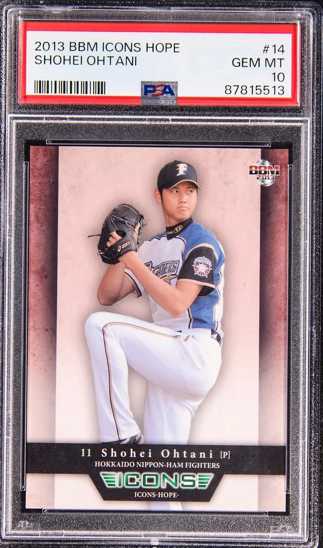 2013 BBM Icons Hope Shohei Ohtani #14 card image