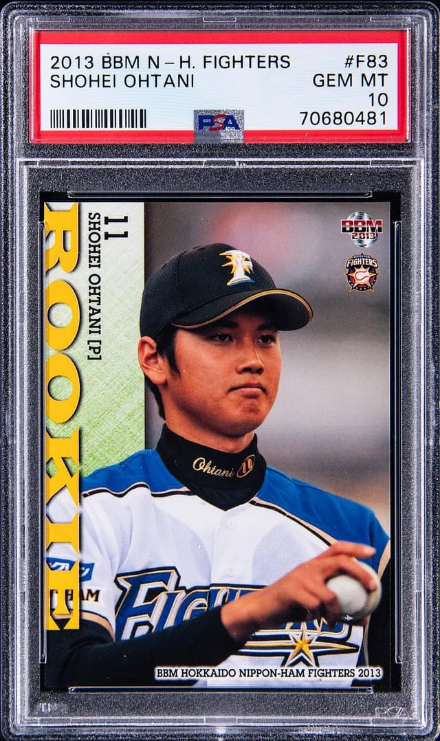 2013 BBM Japan Nippon-Ham Fighters Shohei Ohtani #F83 card image
