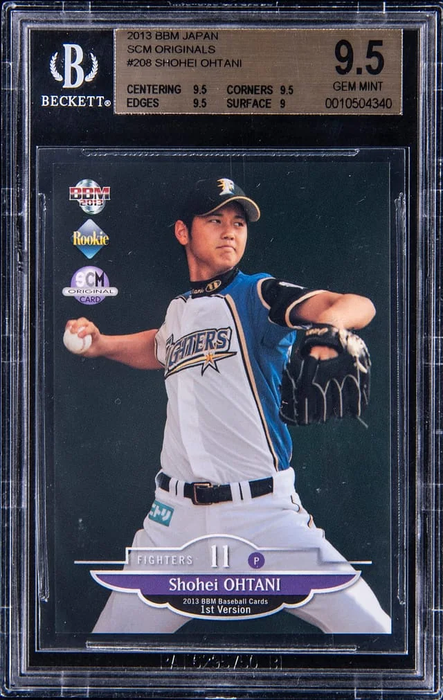 2013 BBM Japan SCM Originals 1st Version Purple Wing Shohei Ohtani #208 card image