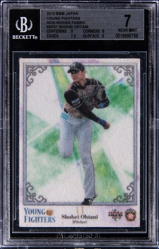 2013 BBM Japan Young Fighters Non-Woven Fabric Shohei Ohtani #SP01 card image