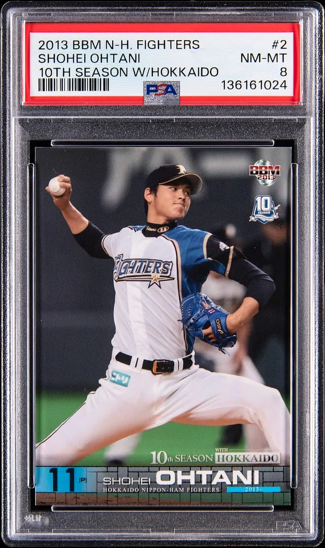 2013 BBM Nippon-Ham Fighters 10th Season with Hokkaido Shohei Ohtani #02 card image
