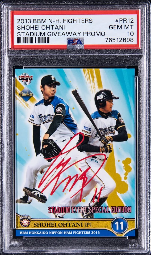 2013 BBM Nippon Ham Fighters Stadium Giveaway Promo Shohei Ohtani #PR12 card image