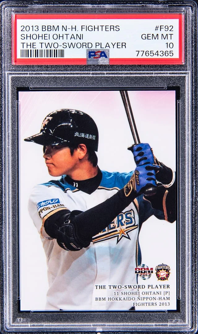 2013 BBM Nippon Ham Fighters The Two Sword Player Shohei Ohtani #F92 card image