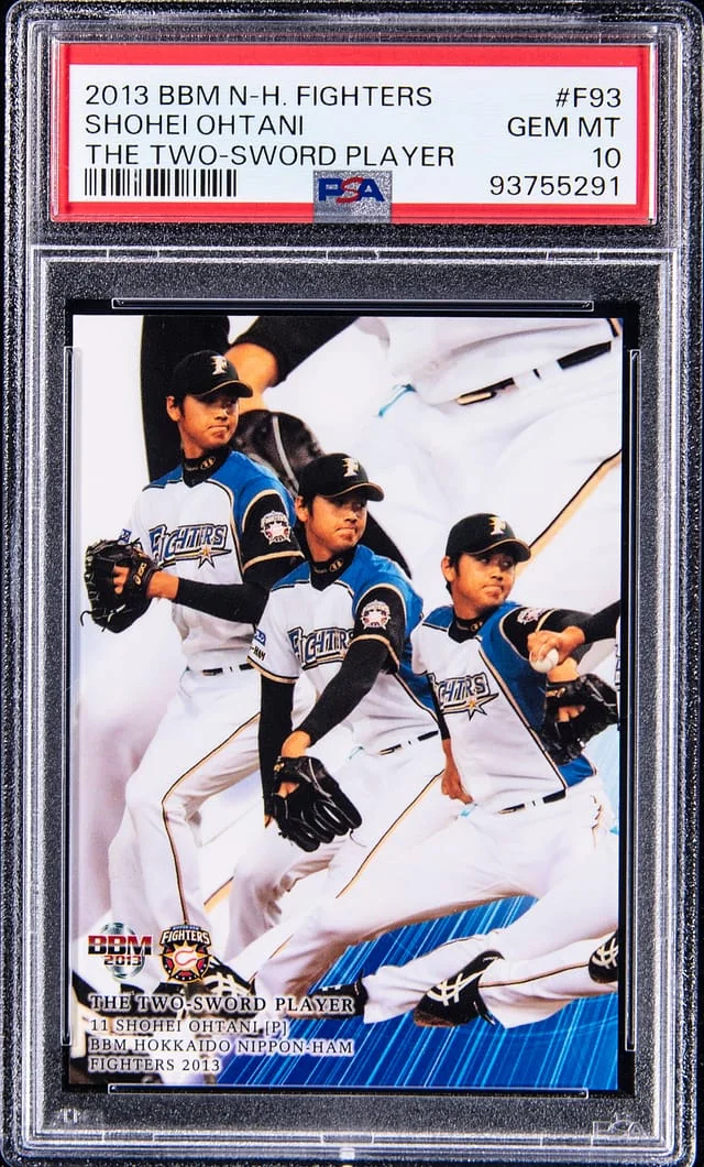 2013 BBM Nippon Ham Fighters The Two Sword Player Shohei Ohtani #F93 card image