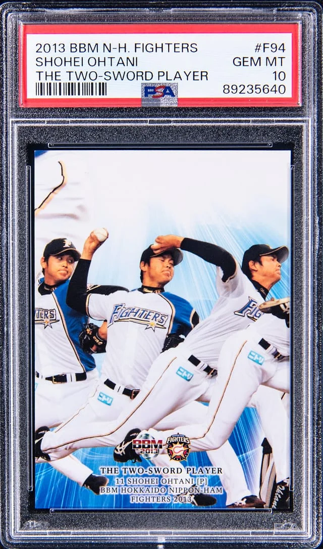 2013 BBM Nippon Ham Fighters The Two Sword Player Shohei Ohtani #F94 card image