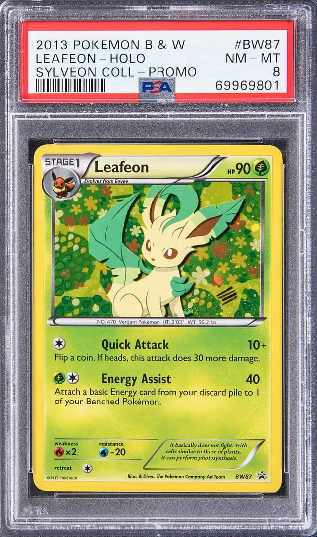 2013 Black & White Leafeon Promo Sylveon Collection Holofoil #BW87 card image