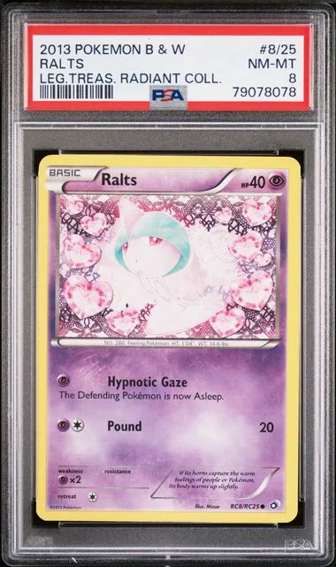 2013 Black & White Ralts Legendary Treasures Radiant Collection #8/25 card image