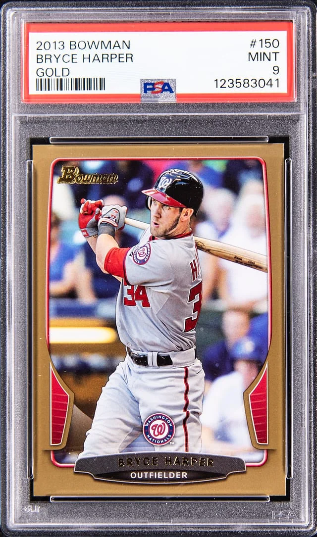 2013 Bowman Bryce Harper Gold #150 card image