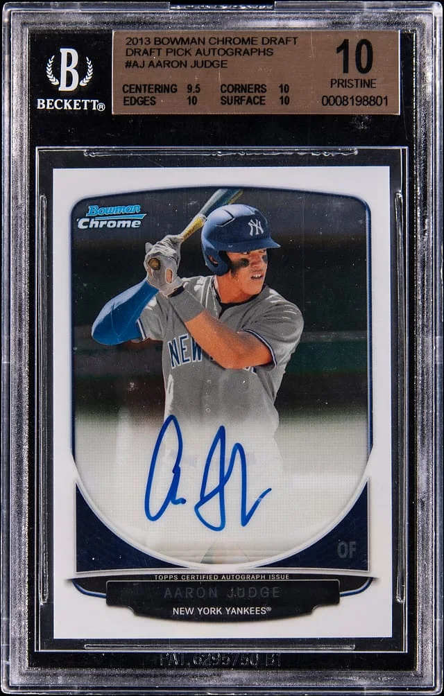 2013 Bowman Chrome Aaron Judge Pick Autographs #BCA-AJ card image