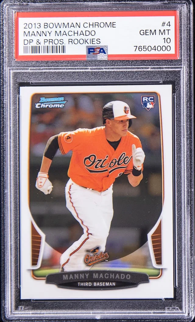 2013 Bowman Chrome Draft Manny Machado Picks & Prospects Rookies Refractor #4 card image