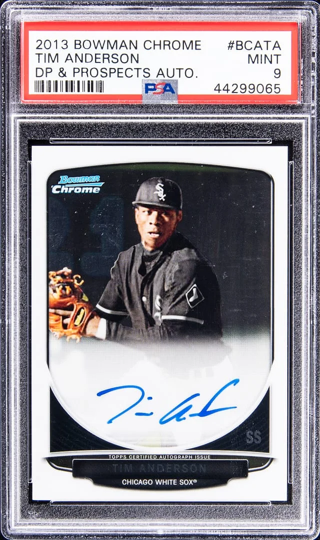 2013 Bowman Chrome Draft Tim Anderson Picks and Prospects Autograph #BCA-TA card image