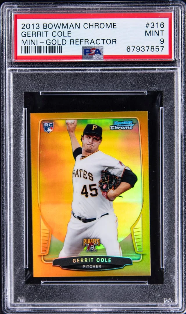 2013 Bowman Chrome Gerrit Cole Mini-Gold Refractor #316 card image