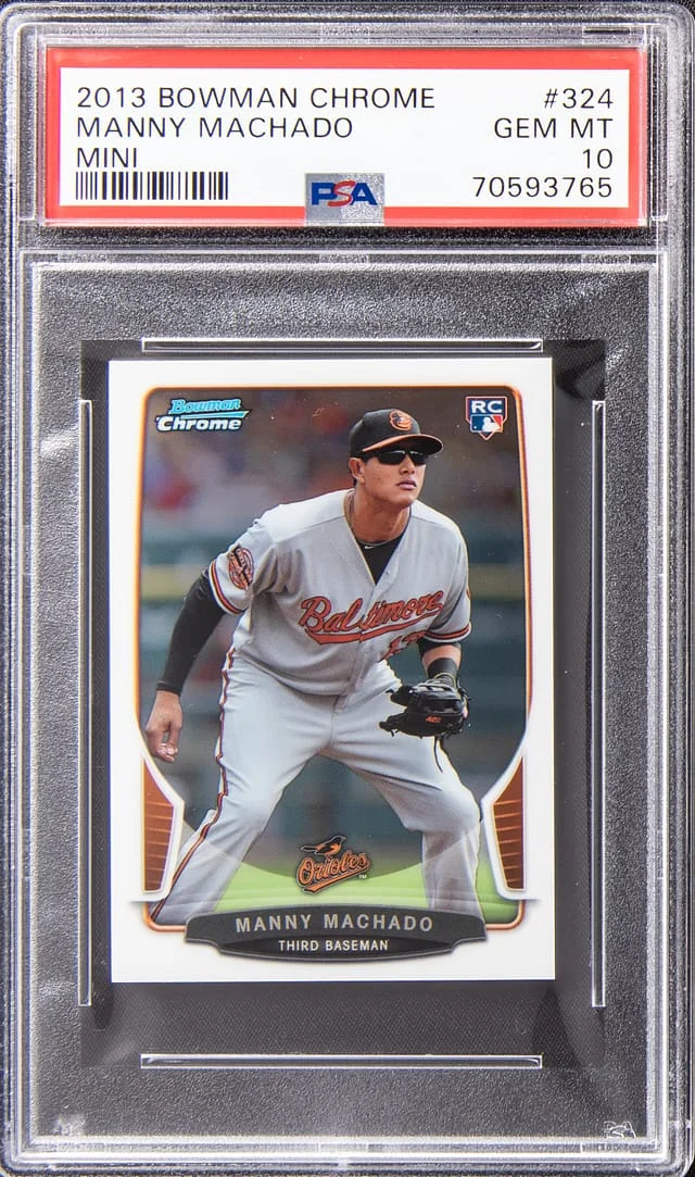 2013 Bowman Chrome Manny Machado Mini #324 card image