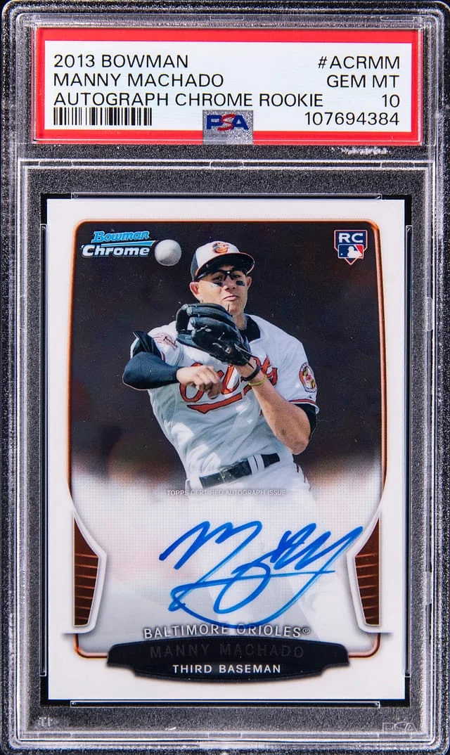 2013 Bowman Chrome Manny Machado Autograph #ARC-MM card image