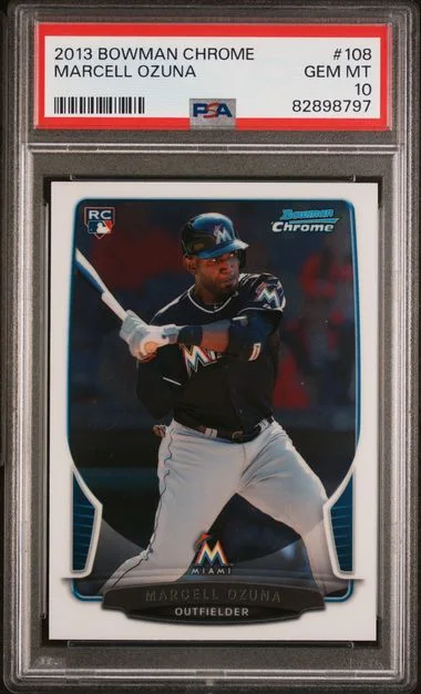 2013 Bowman Chrome Marcell Ozuna #108 card image