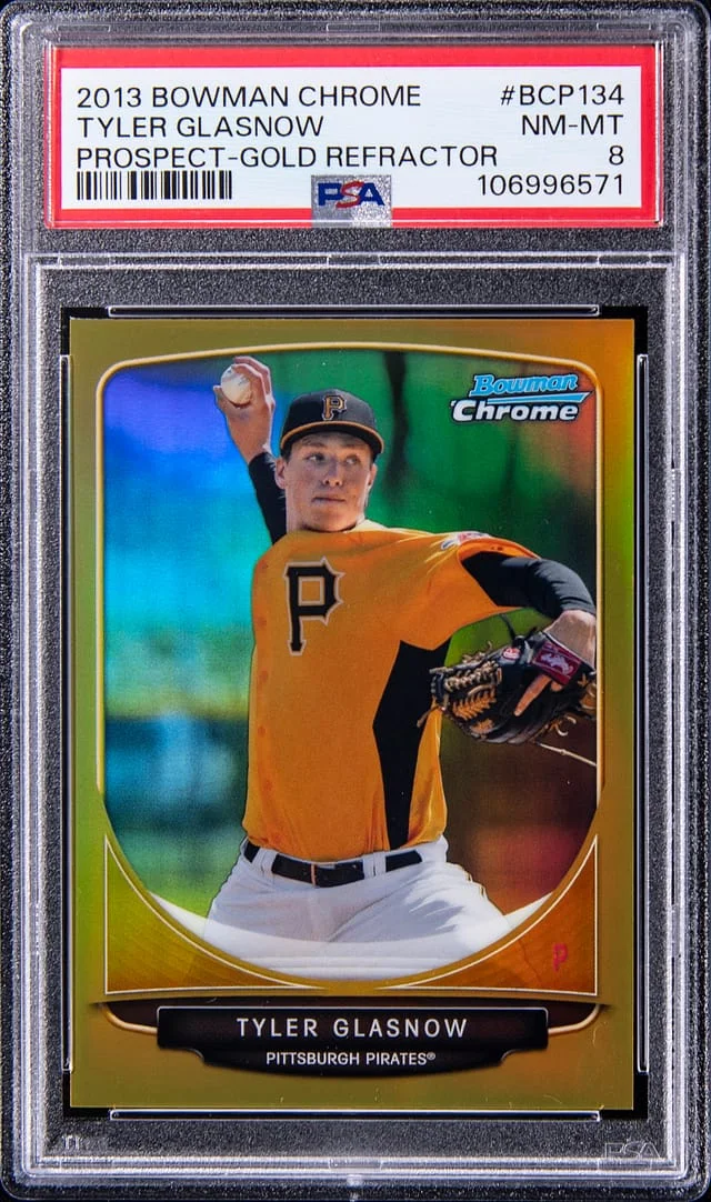 2013 Bowman Chrome Prospects Tyler Glasnow Gold Refractor #BCP134 card image