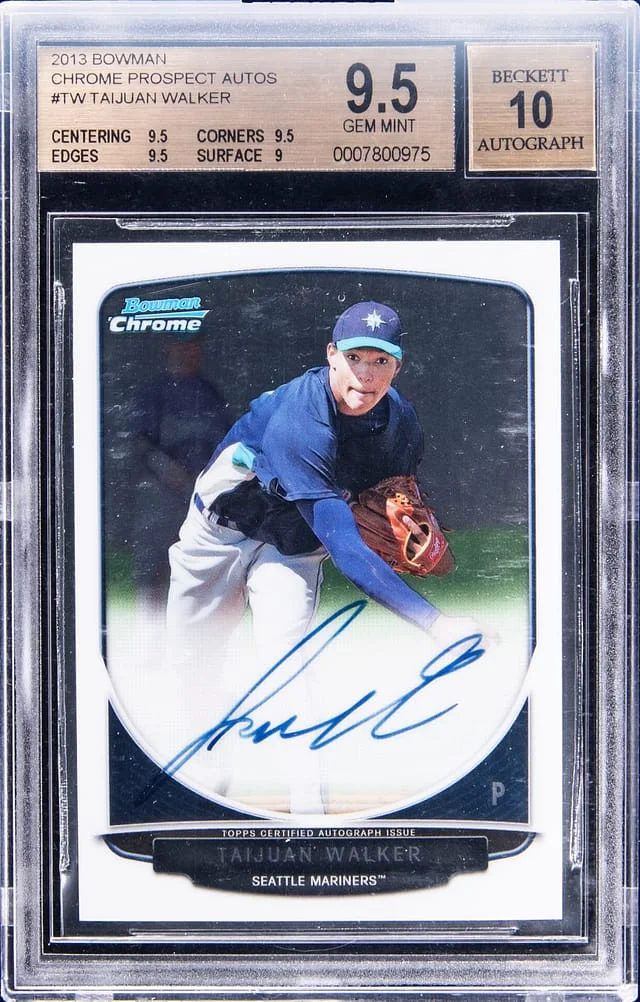 2013 Bowman Chrome Taijuan Walker Prospect Autograph #BCP-TW card image