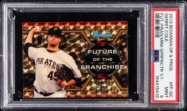 2013 Bowman Draft Gerrit Cole Future of the Franchise Mini SuperFractor #FF-GC card image