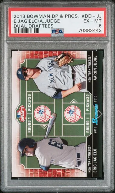 2013 Bowman Draft Picks & Prospects Aaron Judge/Eric Jagielo Dual Draftees #DD-JJ card image