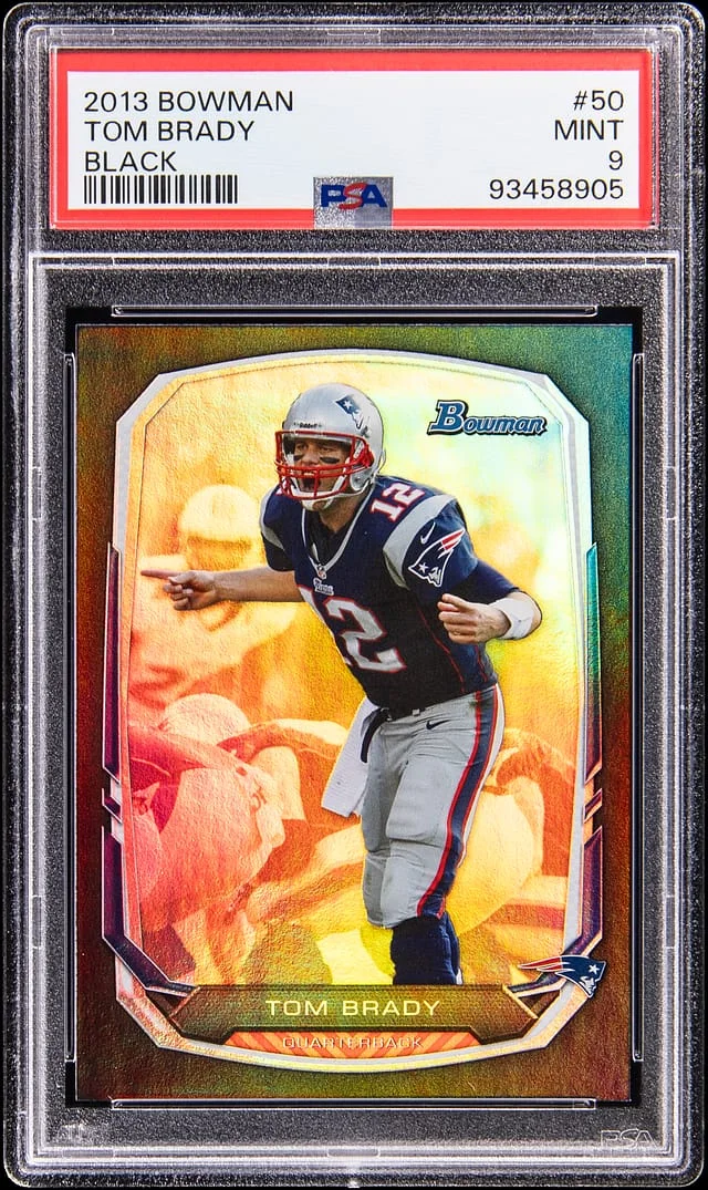 2013 Bowman Tom Brady Black #50 card image