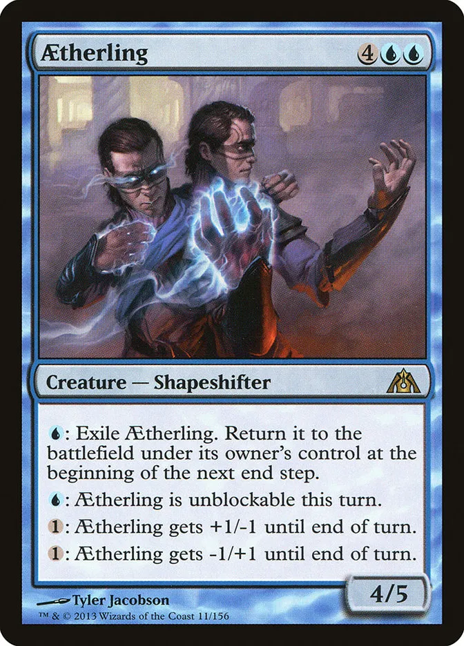 2013 Dragon's Maze Aetherling rare #11 unlisted card image