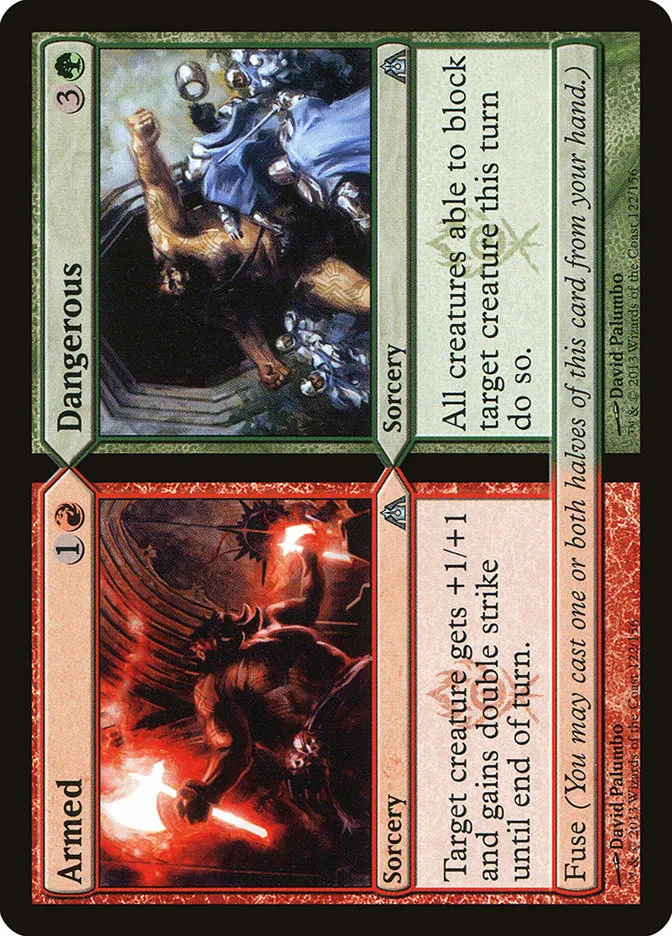 2013 Dragon's Maze Armed // Dangerous uncommon #122 unlisted card image