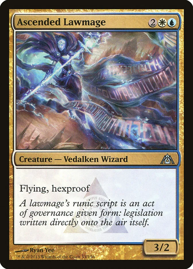 2013 Dragon's Maze Ascended Lawmage uncommon #53 unlisted card image