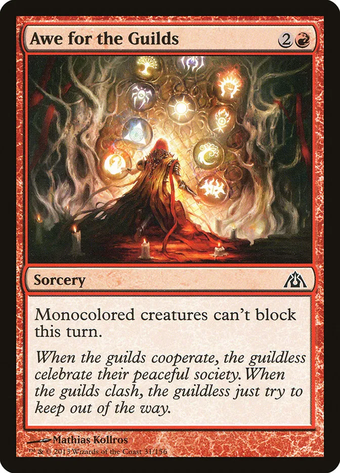 2013 Dragon's Maze Awe for the Guilds common #31 unlisted card image