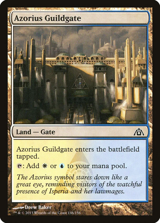 2013 Dragon's Maze Azorius Guildgate common #146 unlisted card image