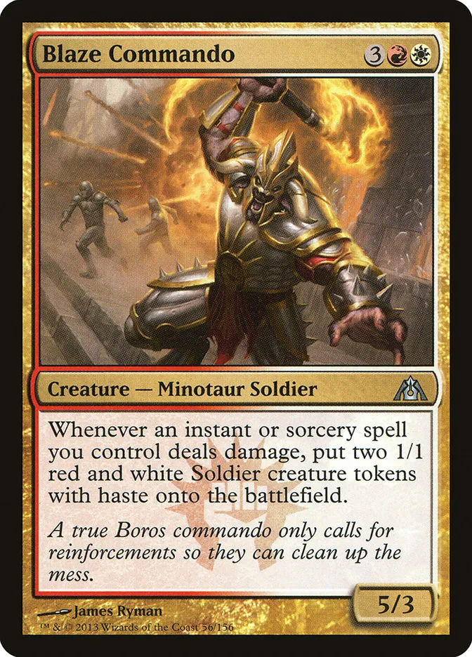 2013 Dragon's Maze Blaze Commando uncommon #56 unlisted card image