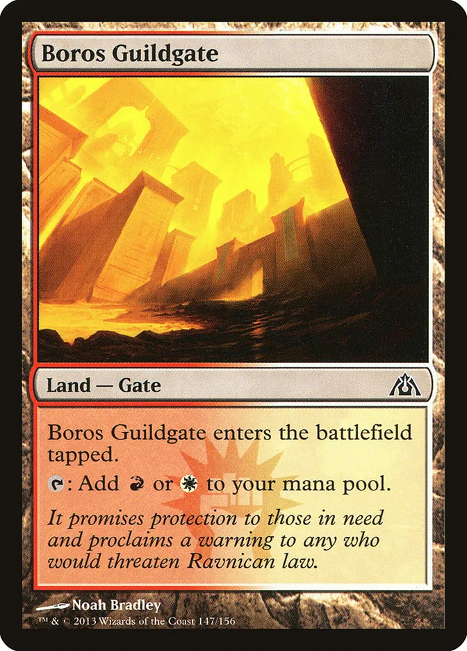 2013 Dragon's Maze Boros Guildgate common #147 unlisted card image