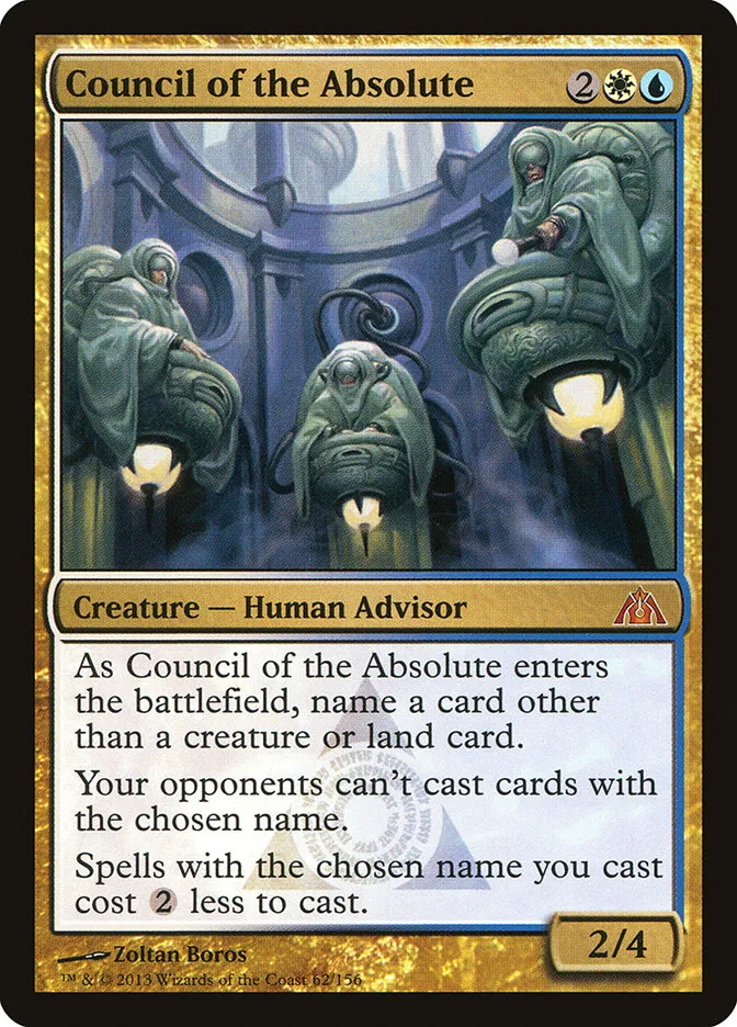 2013 Dragon's Maze Council of the Absolute mythic #62 unlisted card image