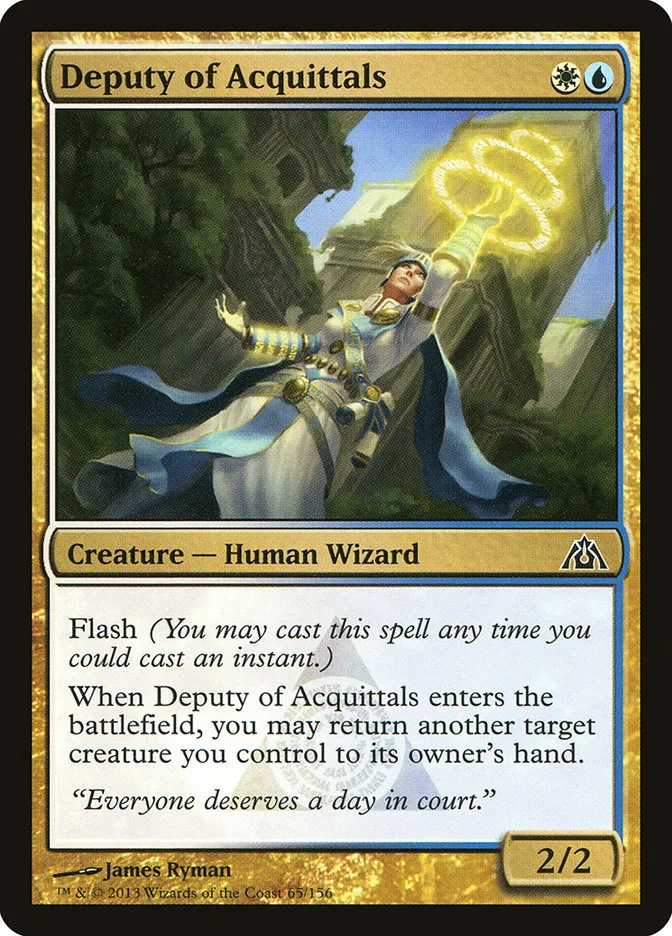 2013 Dragon's Maze Deputy of Acquittals common #65 unlisted card image