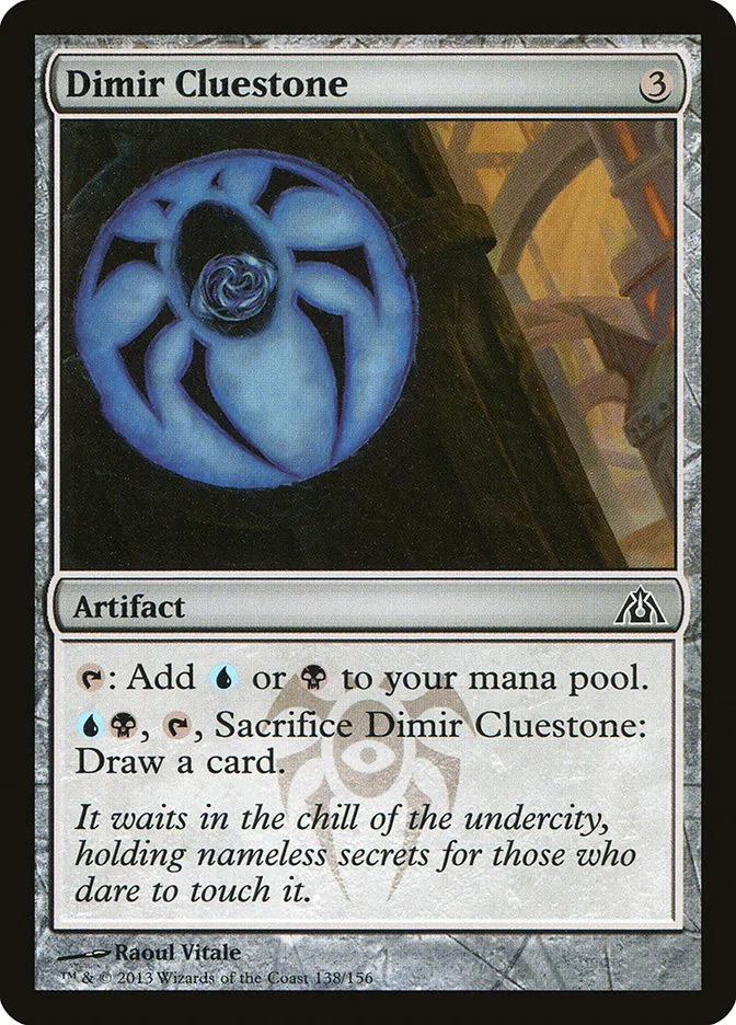 2013 Dragon's Maze Dimir Cluestone common #138 unlisted card image