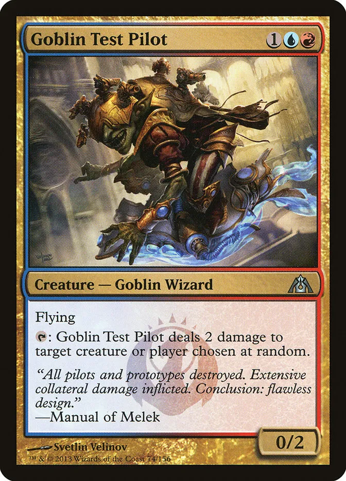 2013 Dragon's Maze Goblin Test Pilot uncommon #74 unlisted card image