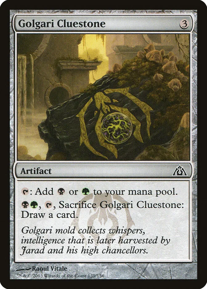 2013 Dragon's Maze Golgari Cluestone common #139 unlisted card image
